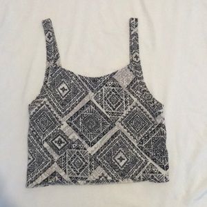 Printed crop top